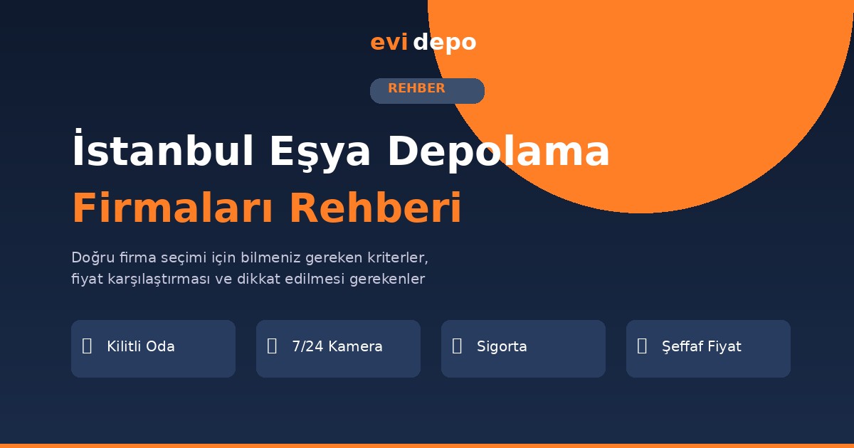 İstanbul eşya depolama firmaları rehberi - güvenli kilitli oda depolama kriterleri